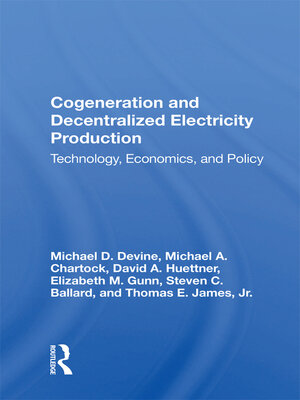 cover image of Cogeneration and Decentralized Electricity Production
